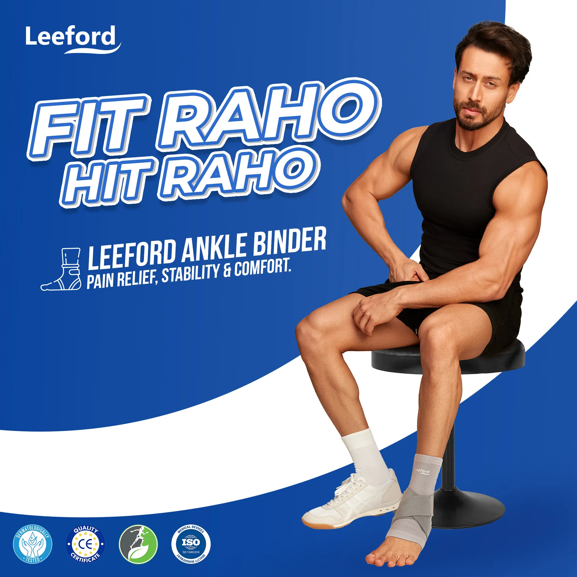 Ankle Binder for Pain Management | Non-Slip, 4-Way Stretch - Image 3
