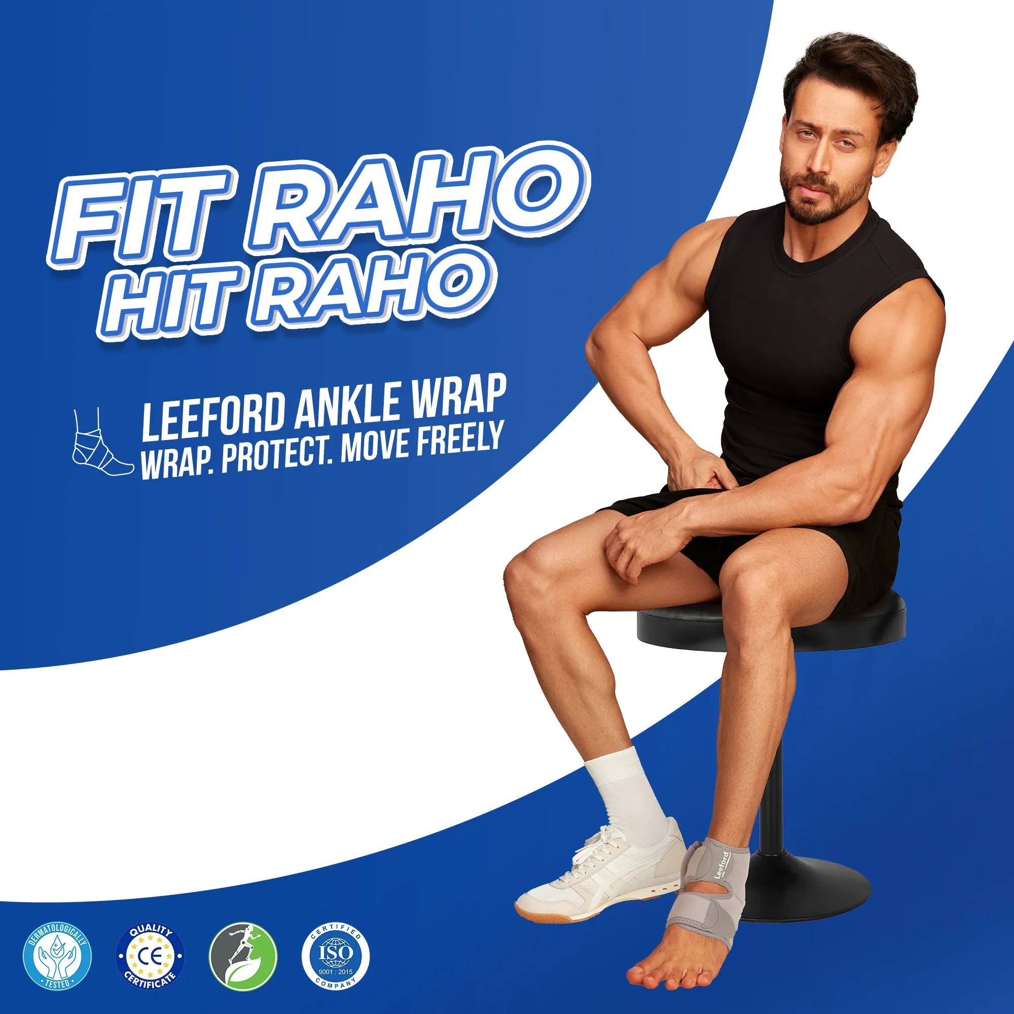 Leeford Ankle Wrap | Neoprene, Prevents Ankle Pain & Injuries - Image 3