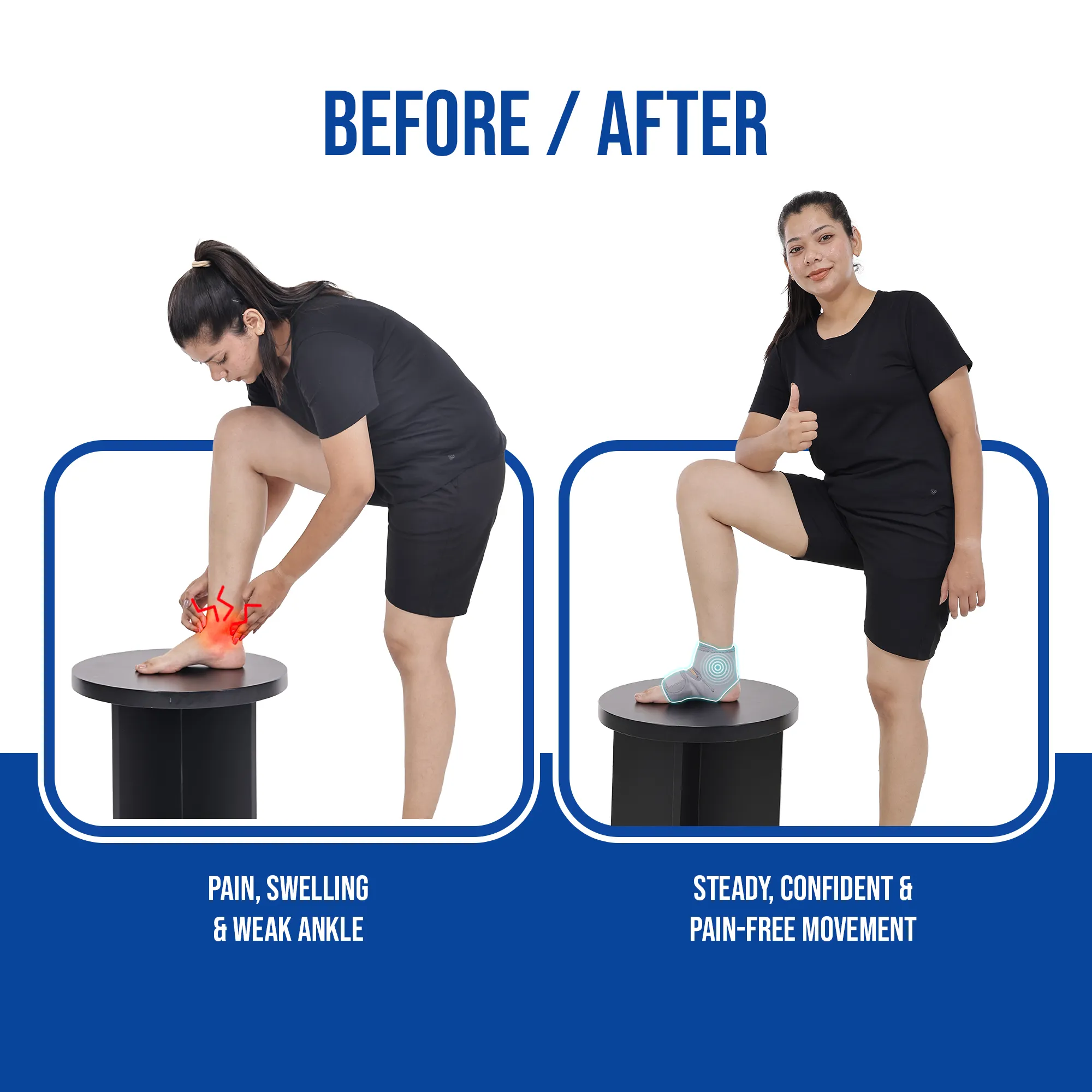Leeford Ankle Wrap | Neoprene, Prevents Ankle Pain & Injuries - Image 9