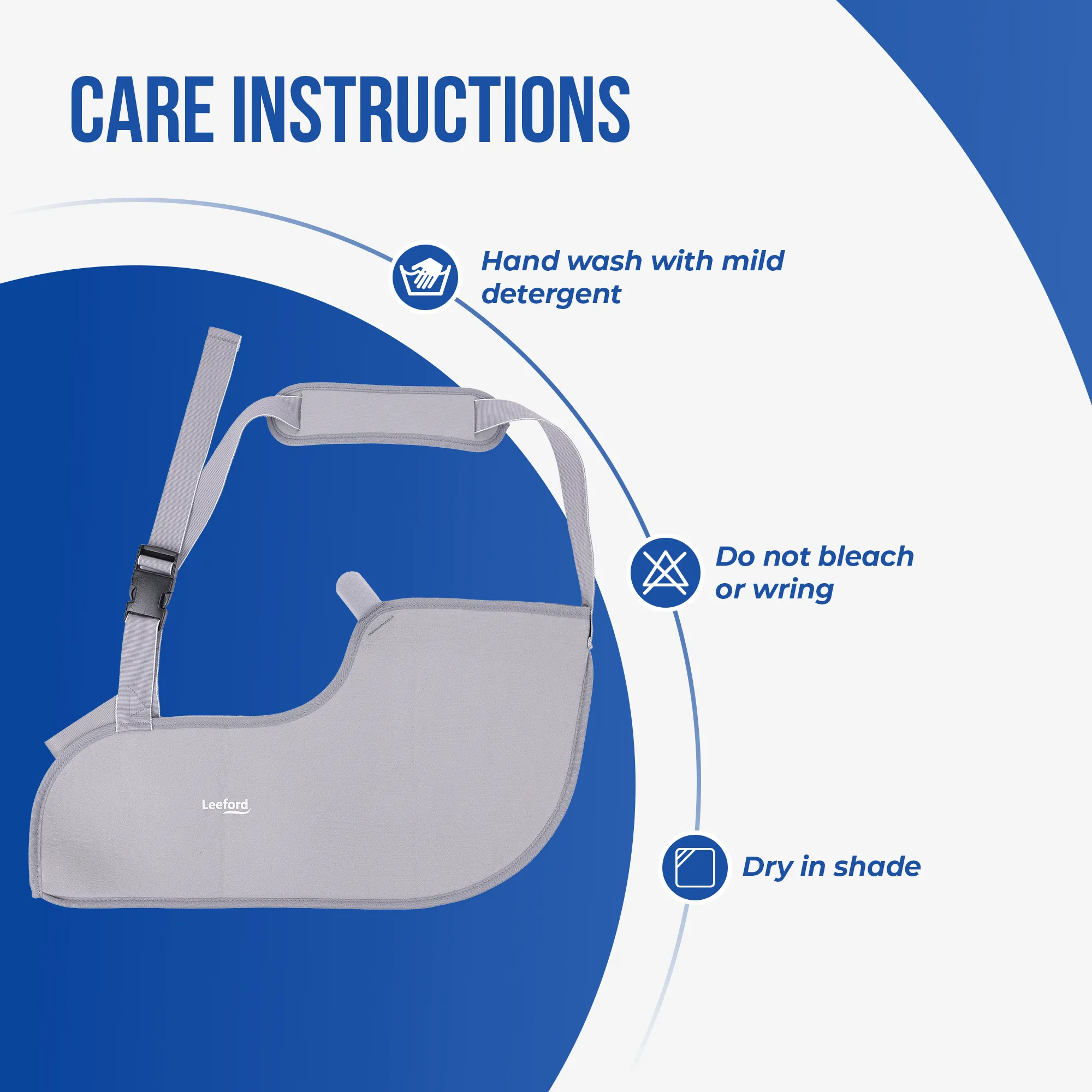 Leeford Arm Sling | Supports Shoulder & Arm for Faster Recovery - Image 9