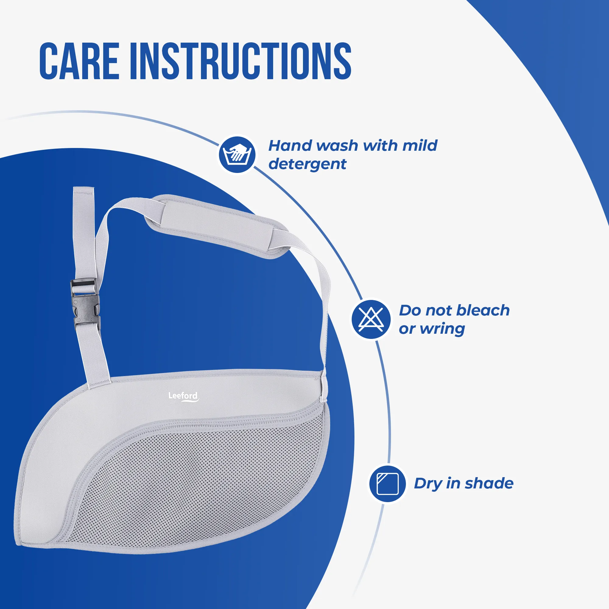 Leeford Arm Sling Baggy | Advanced Support for Arm & Shoulder Injuries - Image 10