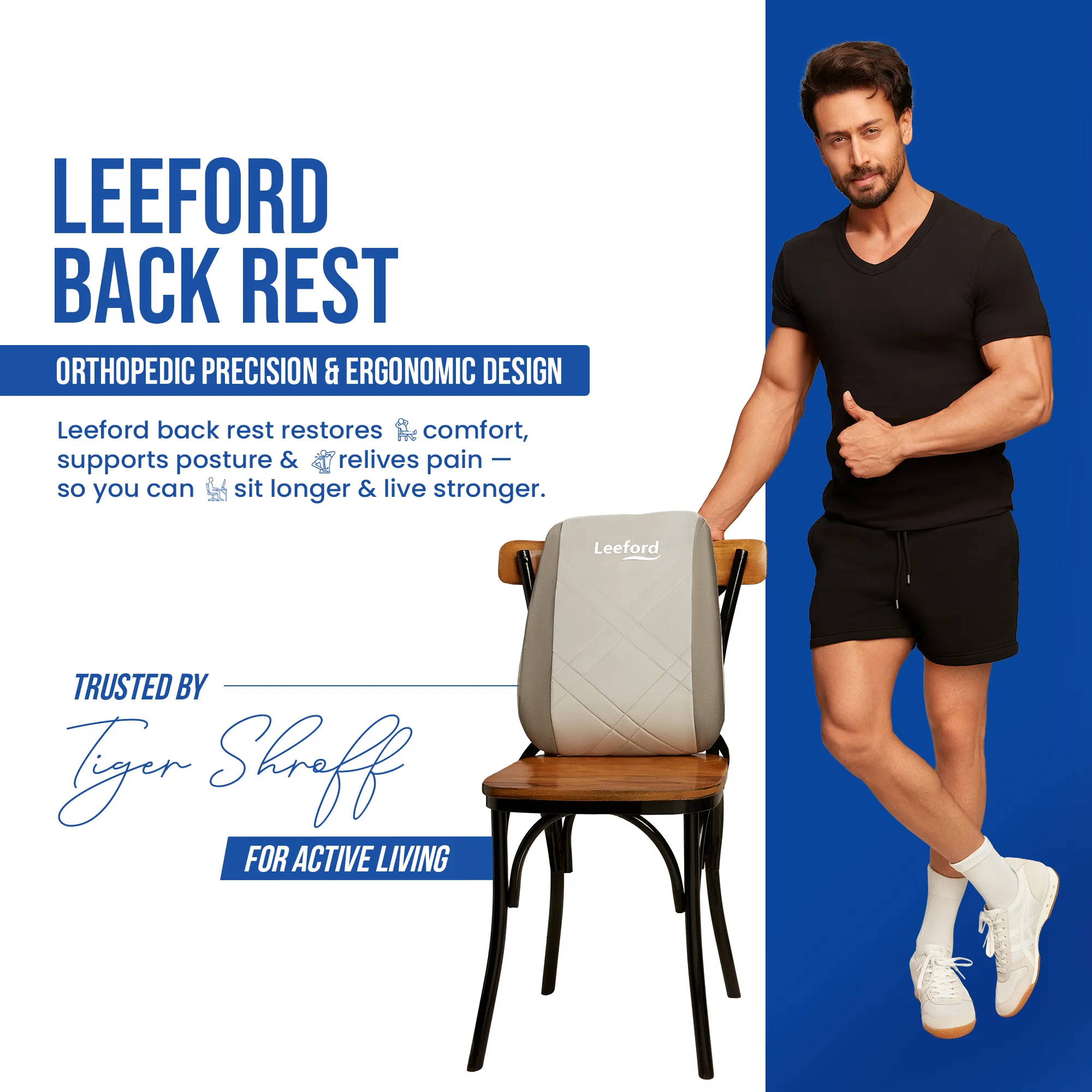 Back Rest for Lower Back Pain | Office, Car, Home Use - Image 5