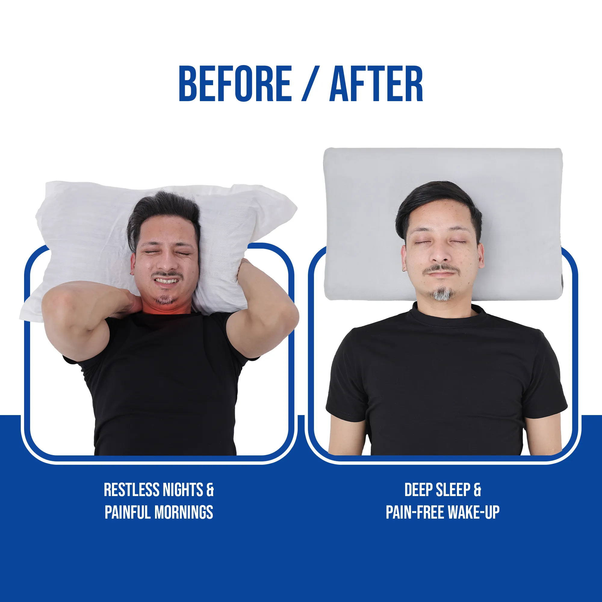 Contoured Cervical Pillow | PU Foam for Neck Stiffness, Spondylosis - Image 9