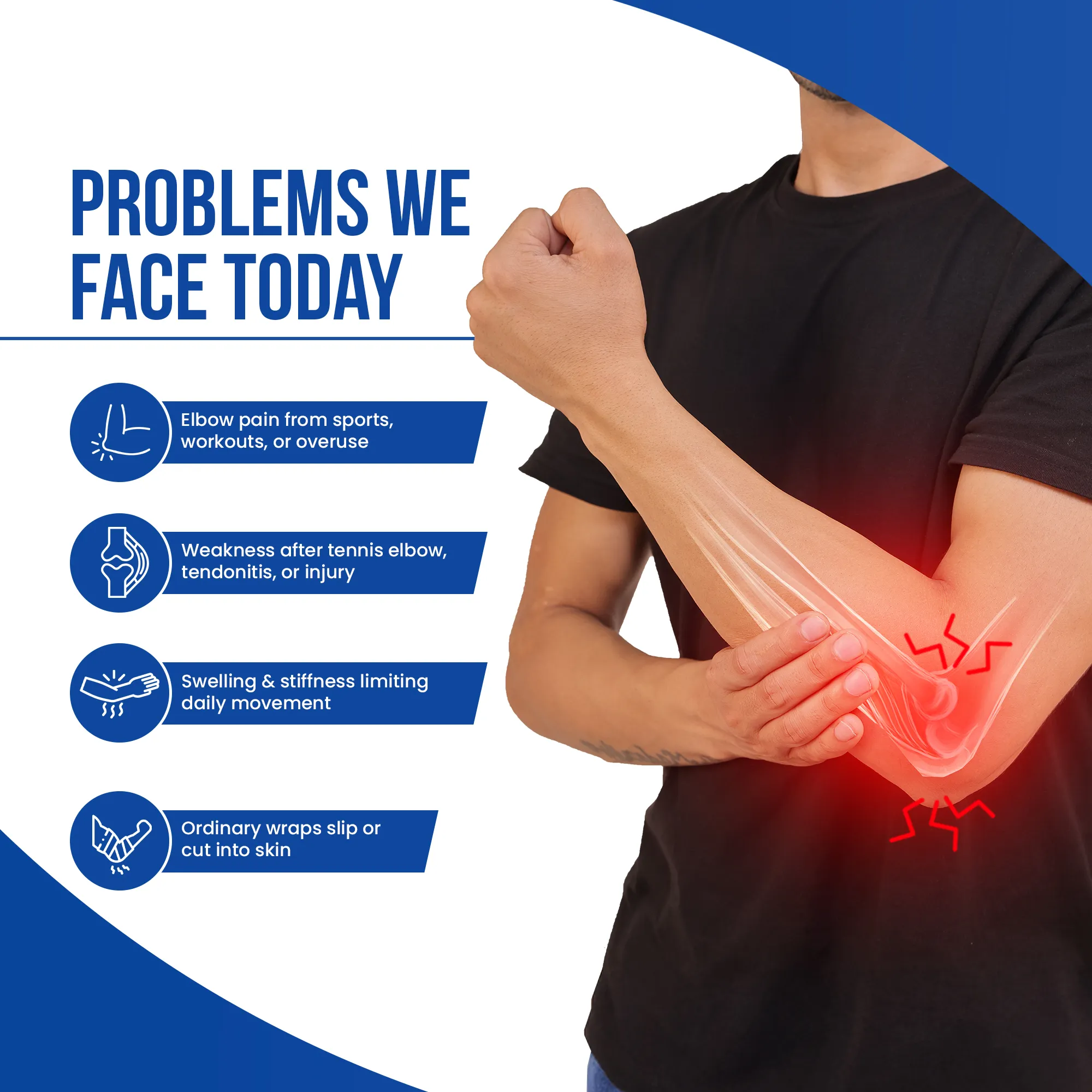 Leeford Elbow Wrap Relieves Pain, Supports Joint Recovery - Image 4