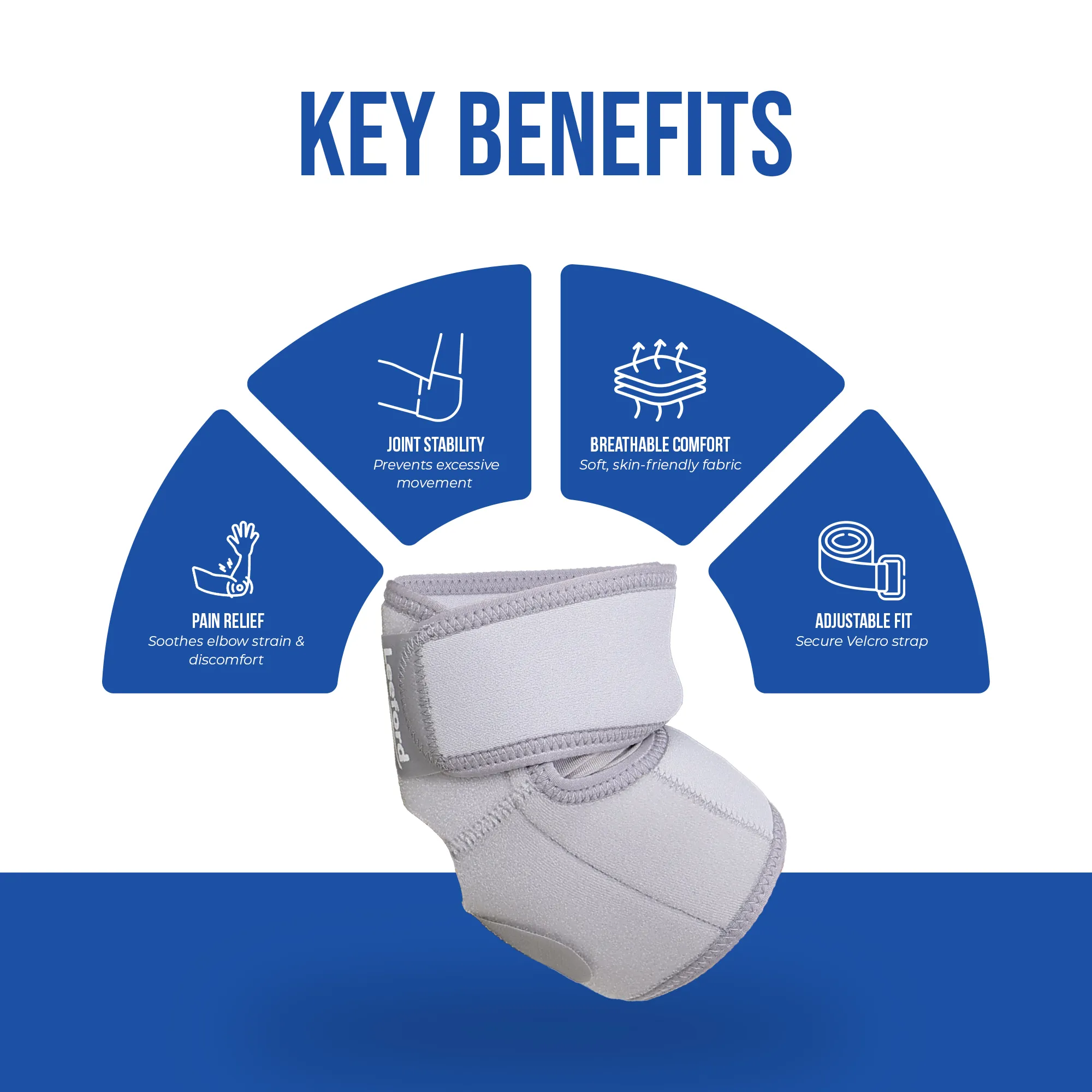 Leeford Elbow Wrap Relieves Pain, Supports Joint Recovery - Image 7