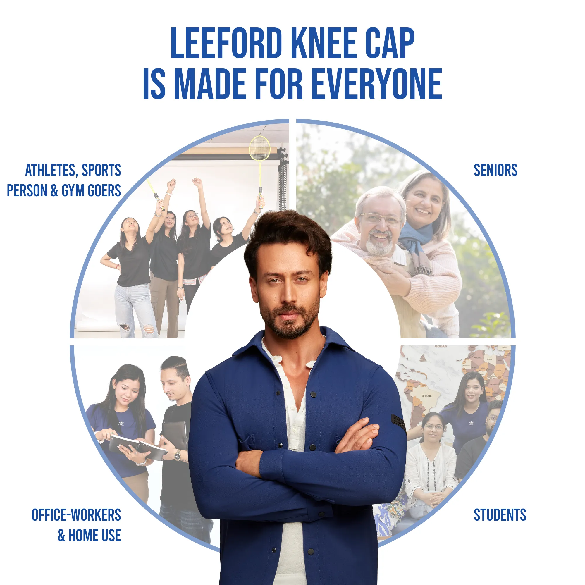 Designer Knee Cap for Sports, Gym, Running, Jogging & Weightlifting (Men) - Image 9