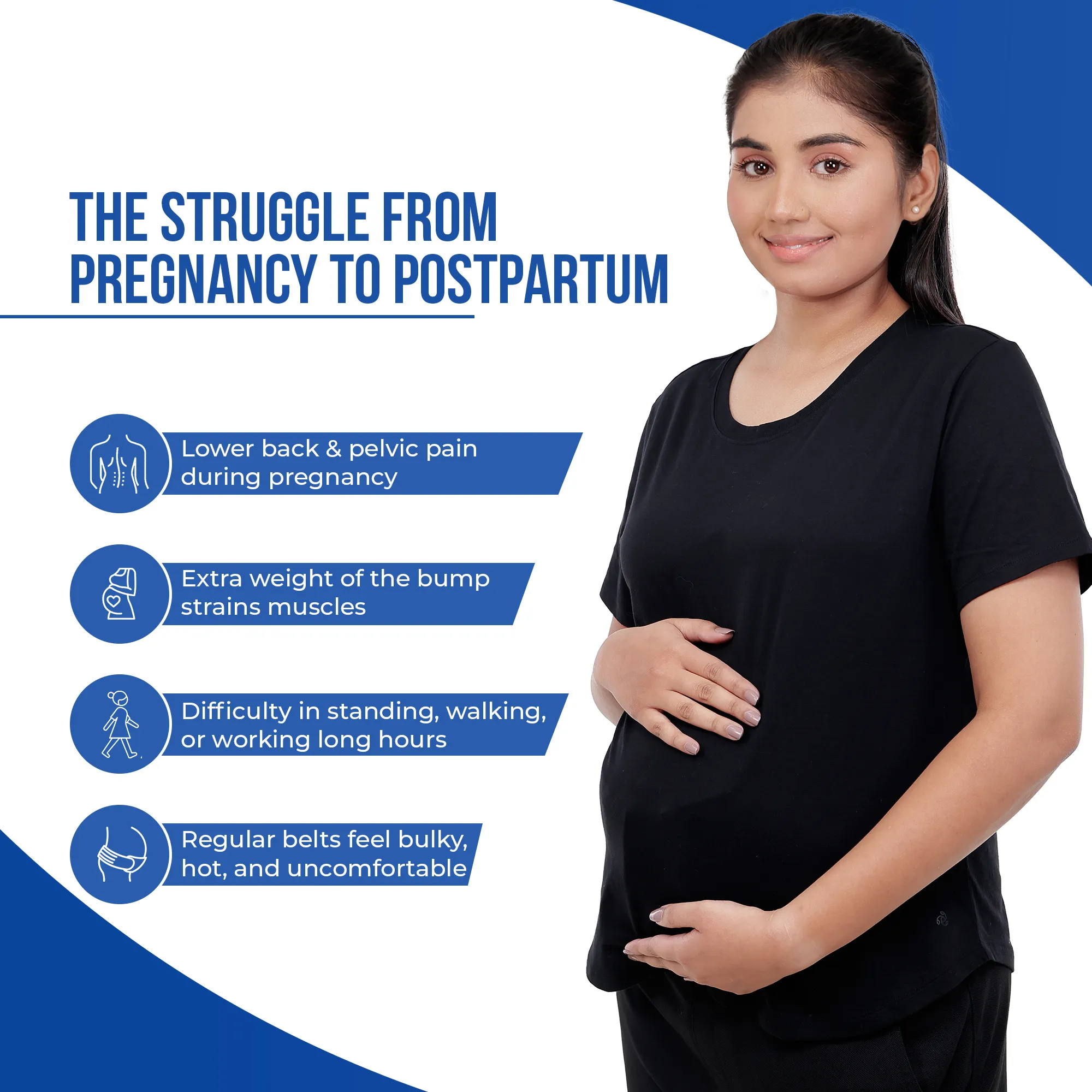 Pregnancy Support Belt | Supports Back, Belly & Posture for Comfort - Image 4