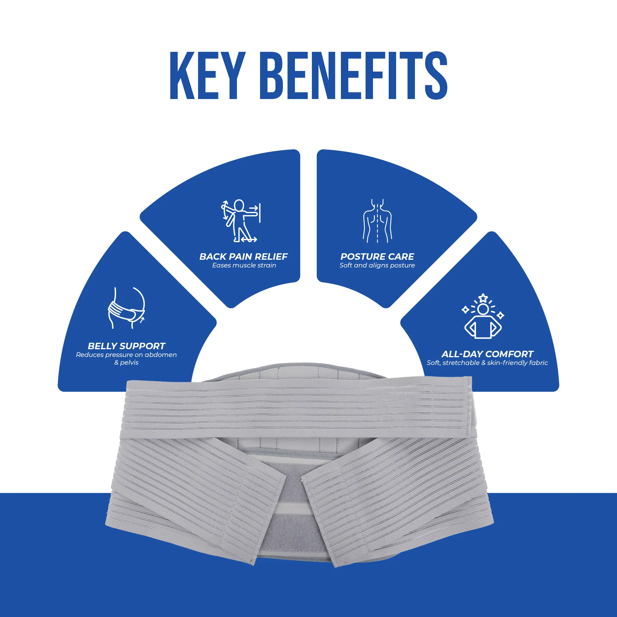 Pregnancy Support Belt | Supports Back, Belly & Posture for Comfort - Image 6