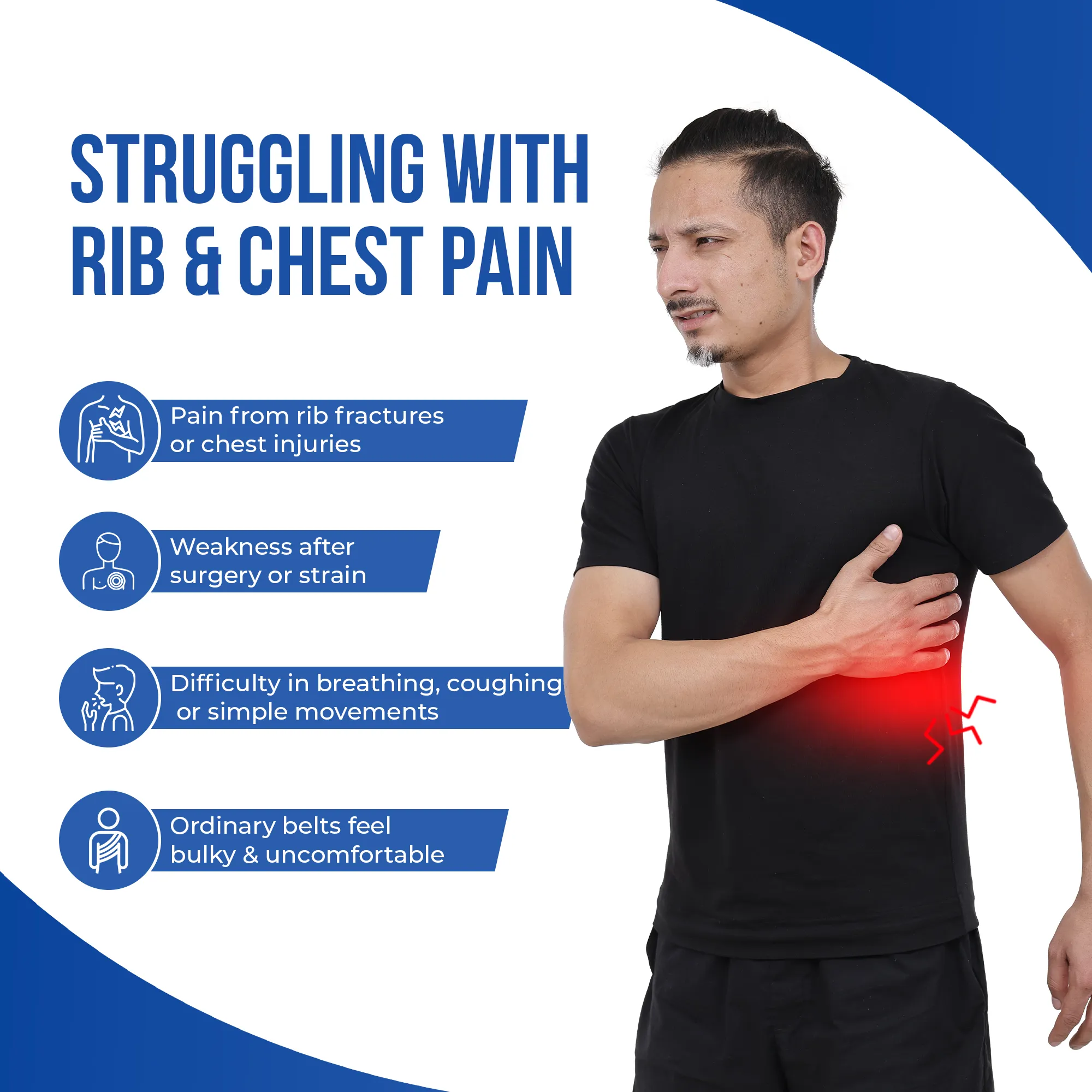 Rib Belt | Support, Stabilize Rib Cage & Chest For Recovery - Image 4