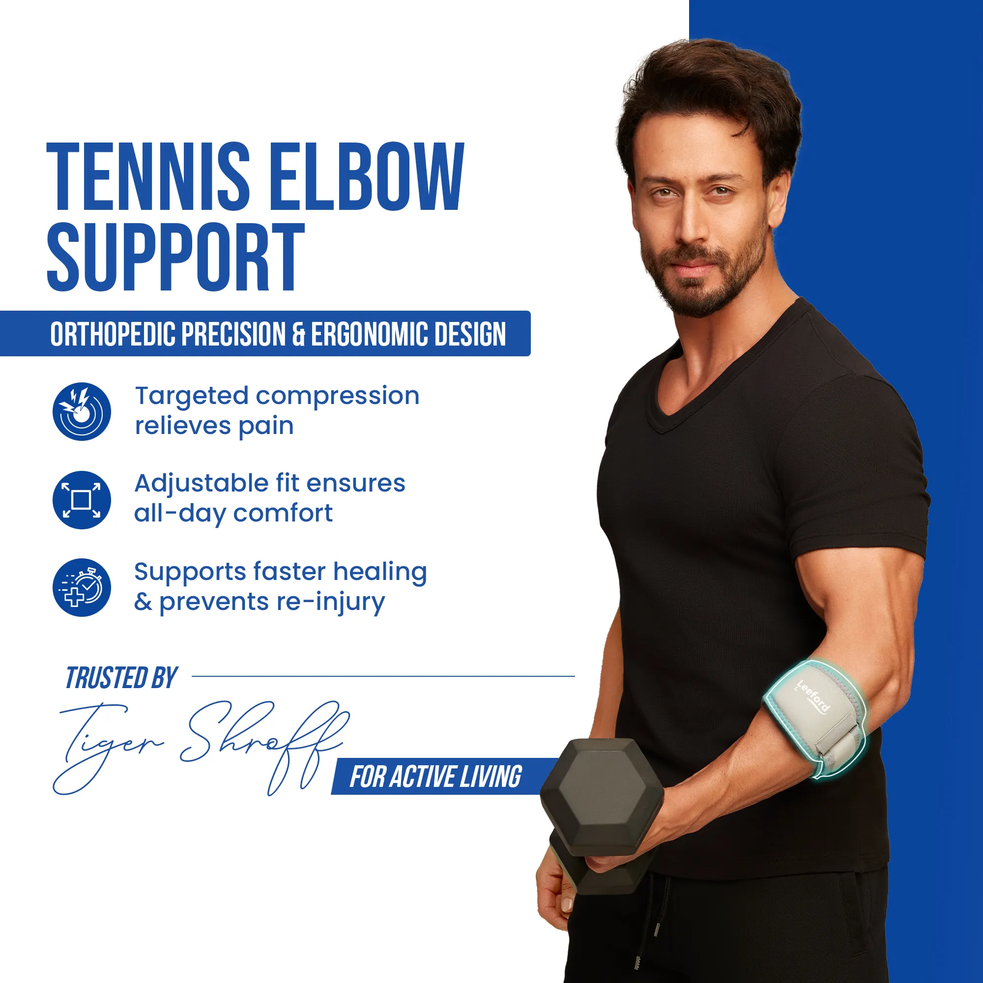 Tennis Elbow Support | Neoprene, Targeted Compression - Image 11