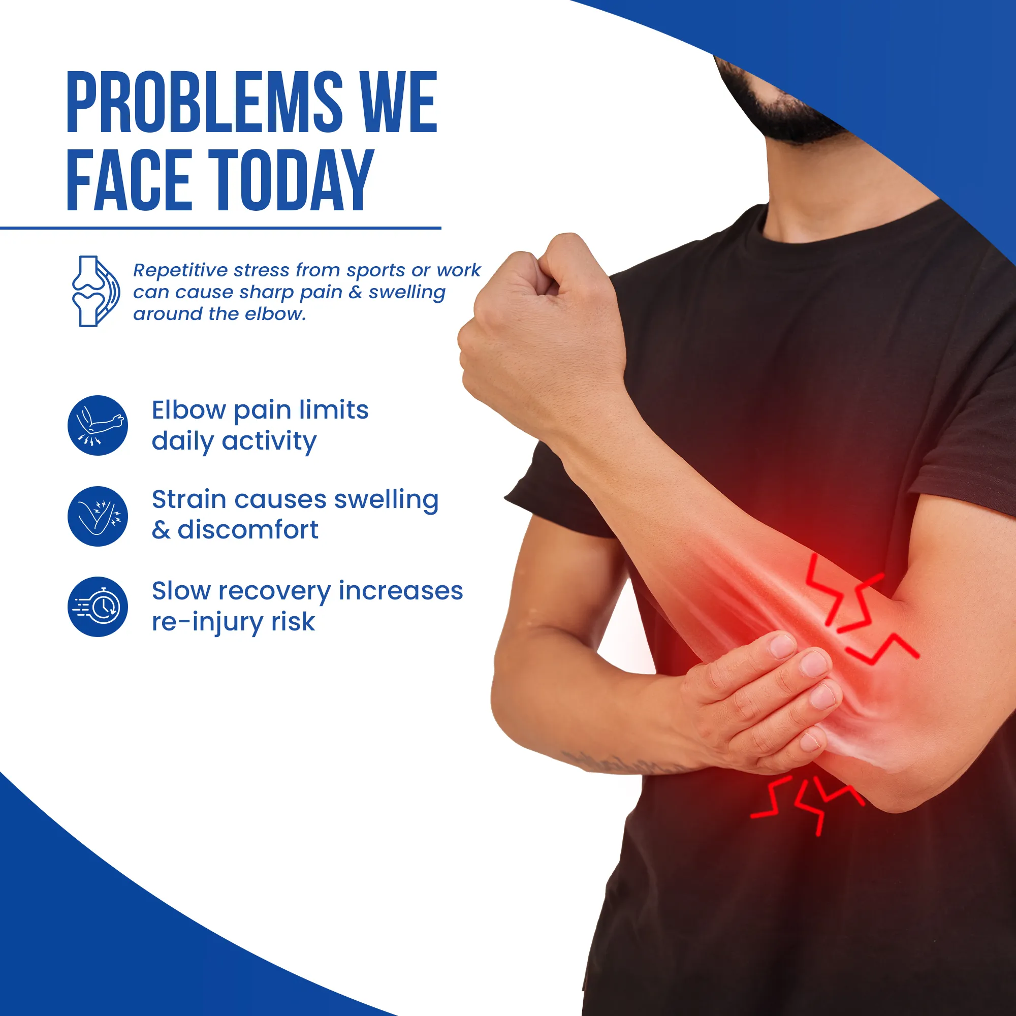 Tennis Elbow Support | Neoprene, Targeted Compression - Image 4