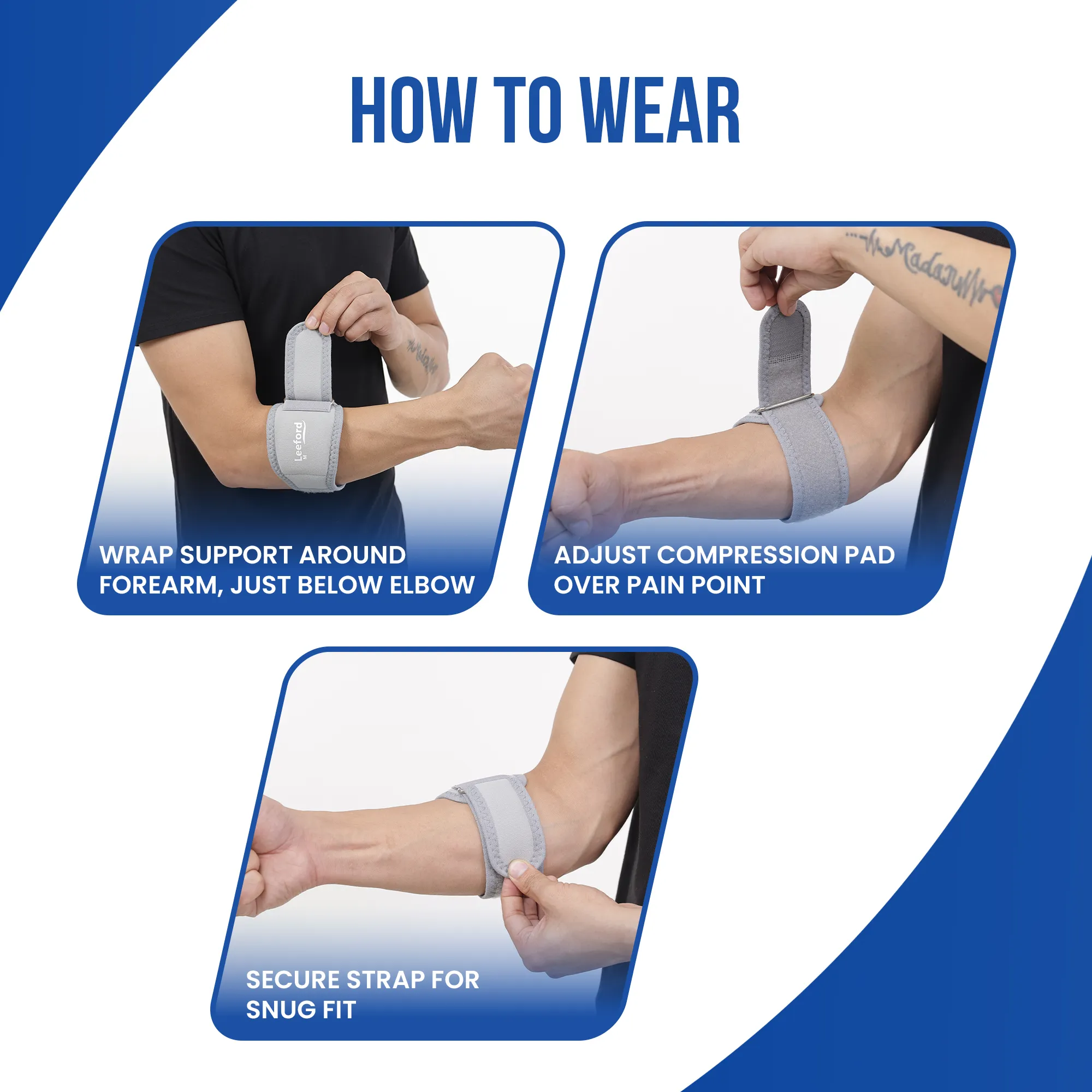 Tennis Elbow Support | Neoprene, Targeted Compression - Image 9
