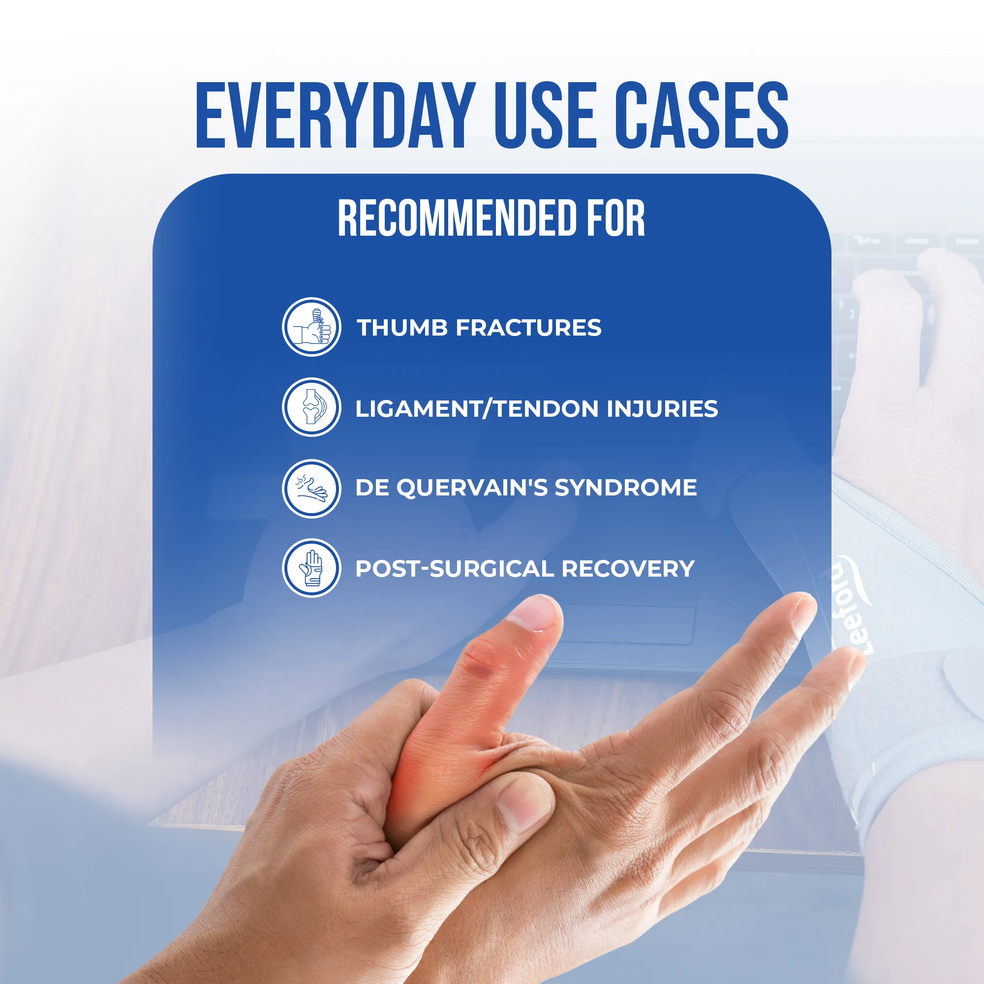 Thumb Spica Splint for Fractures, Sprains & Swelling | Universal - Image 7