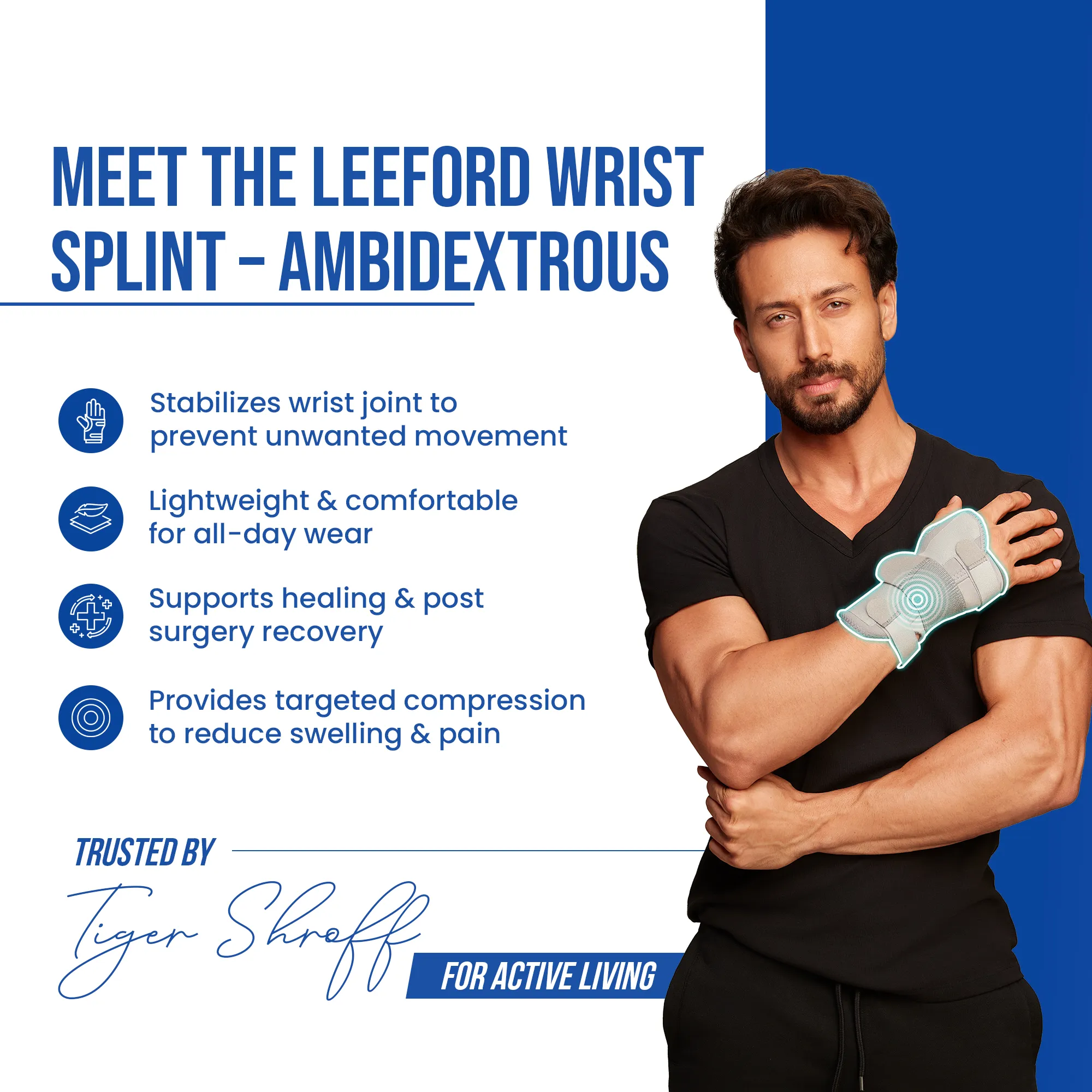 Ambidextrous Wrist Splint | Stabilises Wrist, Eases Pain - Image 5